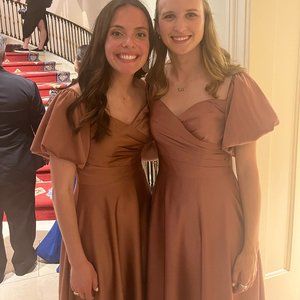 AW Bridal Dey Dress dusty rose size 2